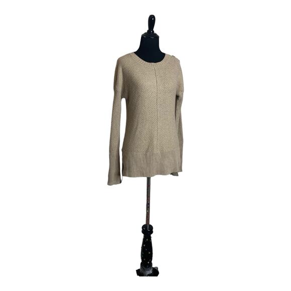 Rachel Zoe beige honey comb knit sweater size XS - Picture 7 of 9
